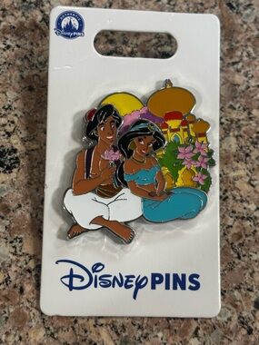 2024 Disney Parks Aladdin & Jasmine Flowers Agrabah OE Pin